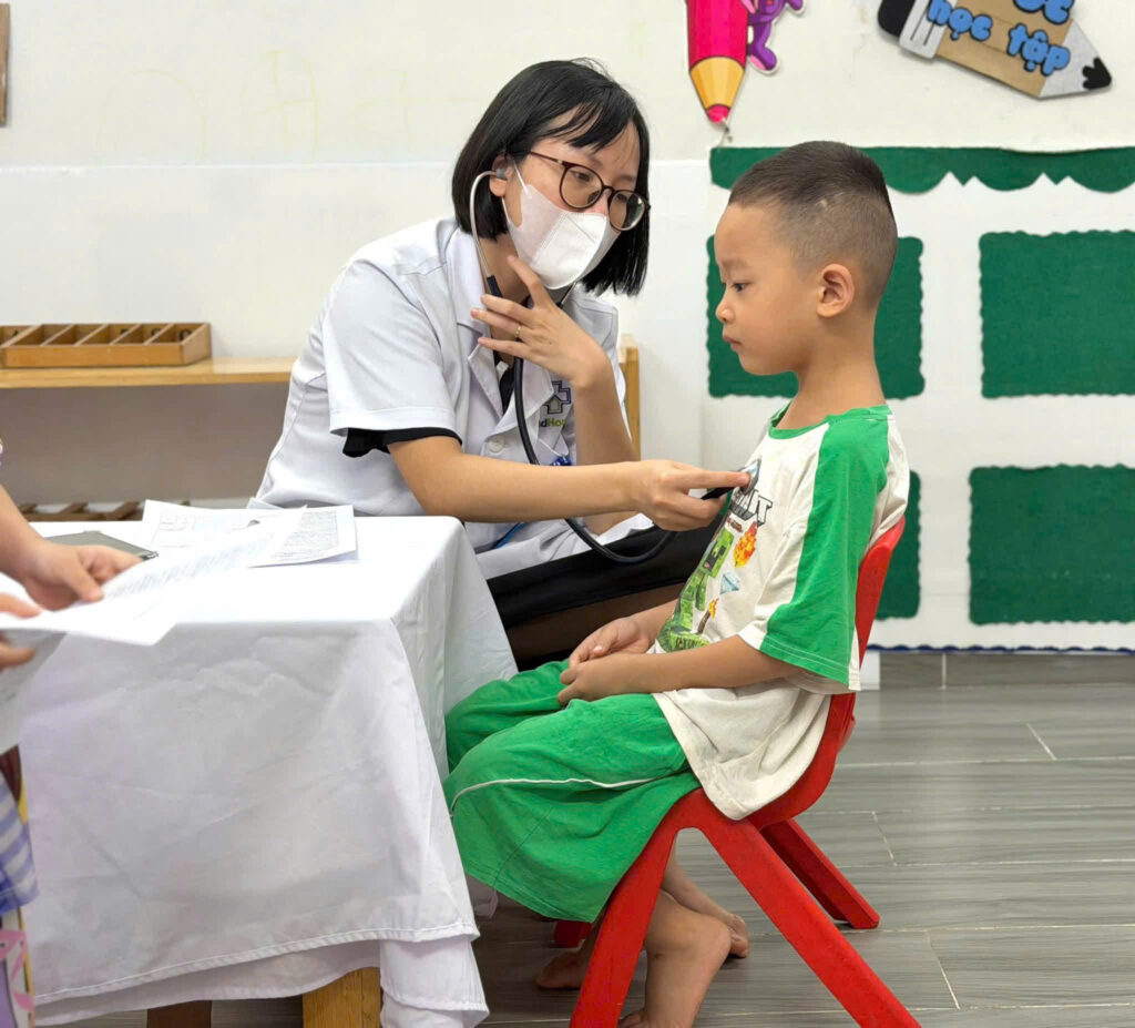 Khám sức khỏe định kỳ mầm non Gấu Trúc Hải An Hải Phòng