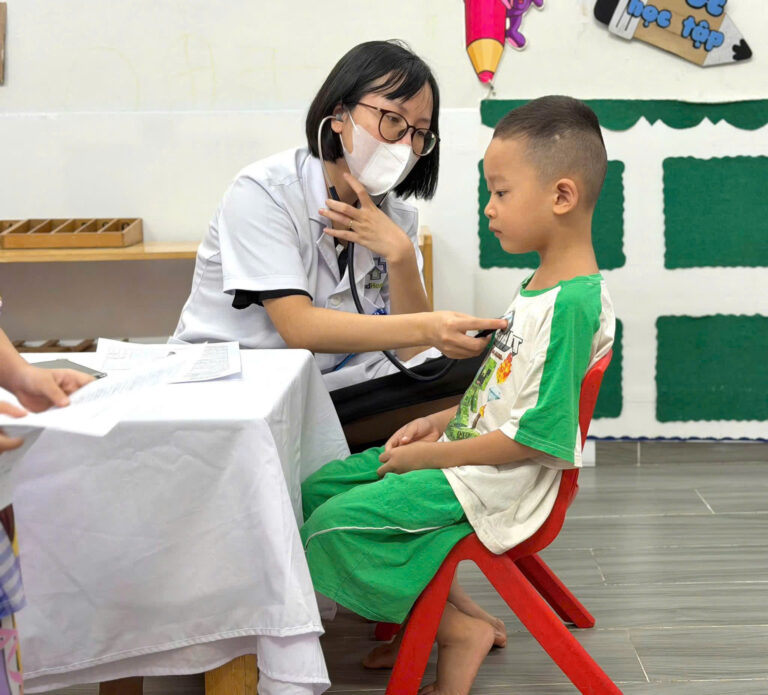 Khám sức khỏe định kỳ mầm non Gấu Trúc Hải An Hải Phòng